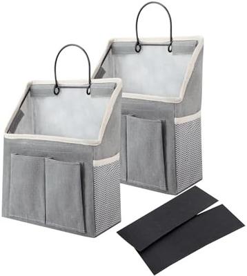 2 Paket WALL HANGING BAG ORGANIZER Korb mit Taschen für Badezimmer Schlafzimmer Küche Schlafzimmer