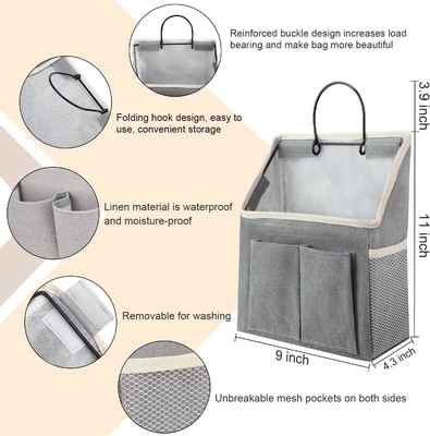 2 Paket WALL HANGING BAG ORGANIZER Korb mit Taschen für Badezimmer Schlafzimmer Küche Schlafzimmer