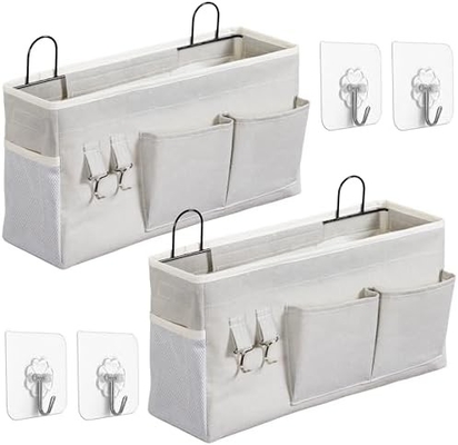 2 Stück großer Wandhänger Lagertasche, Tür Schrank Linnen Stoff Taschen Organisator, wasserdicht für Wohnzimmer Schlafzimmer