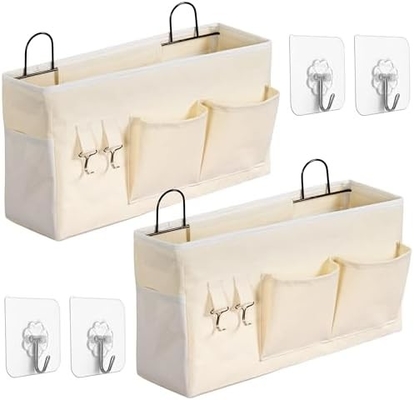 2 Stück großer Wandhänger Lagertasche, Tür Schrank Linnen Stoff Taschen Organisator, wasserdicht für Wohnzimmer Schlafzimmer