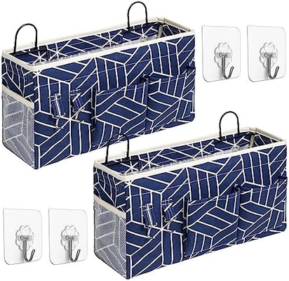 2 Stück großer Wandhänger Lagertasche, Tür Schrank Linnen Stoff Taschen Organisator, wasserdicht für Wohnzimmer Schlafzimmer