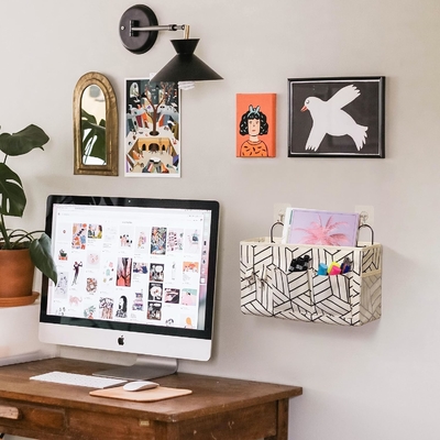 2 Stück großer Wandhänger Lagertasche, Tür Schrank Linnen Stoff Taschen Organisator, wasserdicht für Wohnzimmer Schlafzimmer