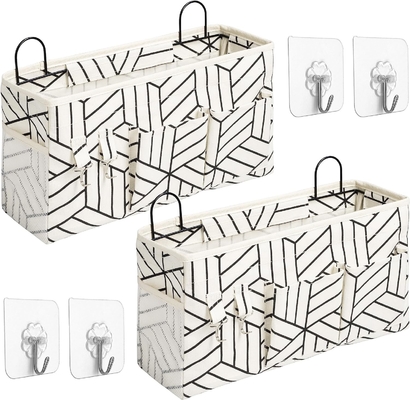2 Stück großer Wandhänger Lagertasche, Tür Schrank Linnen Stoff Taschen Organisator, wasserdicht für Wohnzimmer Schlafzimmer