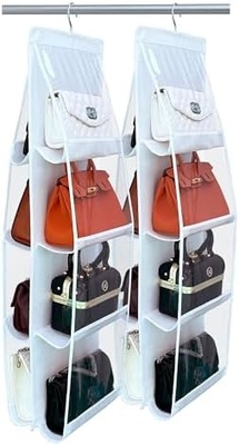 - 2 Packungen, Handtaschenhänger, Modell 2024, Handtaschenorganiser für Schrank, dicke Metallhaken, Handtaschenlager