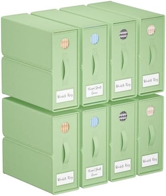 Lederorganisator und Lagerung, 4-Pack, König/Königin Größe (Grau), Lederorganisator, Stofflagerbehälter für Leder,
