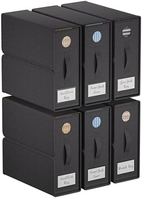 Lederorganisator und Lagerung, 4-Pack, König/Königin Größe (Grau), Lederorganisator, Stofflagerbehälter für Leder,