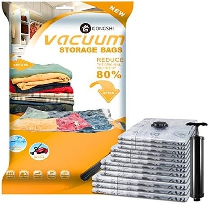 12 VAKUUM-SPACKEN (3 X JUMBO, 3 X LARGE, 3 X MEDIUM, 3 X SMALL), mit Raum sparen