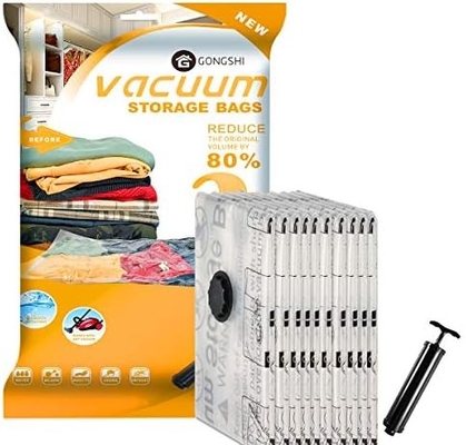 12 VAKUUM-SPACKEN (3 X JUMBO, 3 X LARGE, 3 X MEDIUM, 3 X SMALL), mit Raum sparen
