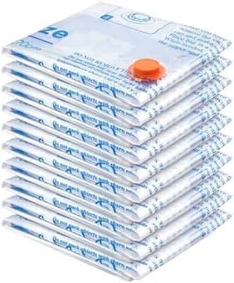 8 VAKUUM-SPACKEN mit elektrischer Luftpumpe, 2 JUMBO, 2 LARGE, 2 MIDDLE, 2 KLEINE TASCHEN