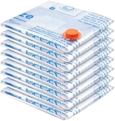 8 VAKUUM-SPACKEN mit elektrischer Luftpumpe, 2 JUMBO, 2 LARGE, 2 MIDDLE, 2 KLEINE TASCHEN