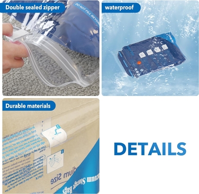 8 VAKUUM-SPACKEN mit elektrischer Luftpumpe, 2 JUMBO, 2 LARGE, 2 MIDDLE, 2 KLEINE TASCHEN