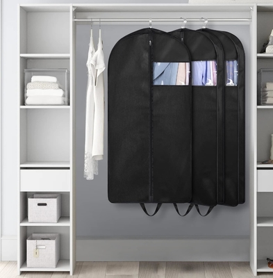 KIMBORA 43&quot; Anzugsbeutel für Schrank, Aufbewahrung und Reisen, Gusset-Hängende Kleidungsbeutel für Männer Anzugsbeutel mit Handgriffe für