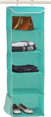 Einfache Haushaltsgeräte 5 Regalen Hängender Schrank ORGANIZATOR, GRÄU