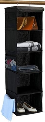Einfache Haushaltsgeräte 5 Regalen Hängender Schrank ORGANIZATOR, GRÄU
