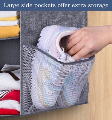 KEETDY 2 Regale Kleine Hängende Schrank Organisatoren und Lagerung mit 2 großen Schuhtaschen Hängende Regale Organisator für