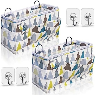 2 PCS Hängende Körbe zur Organisation, Stoff Wandlagerkorb, Wandorganisator für Schrank, Küche, Schlafzimmer, Büro,