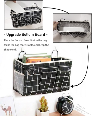 2 PCS Hängende Körbe zur Organisation, Stoff Wandlagerkorb, Wandorganisator für Schrank, Küche, Schlafzimmer, Büro,