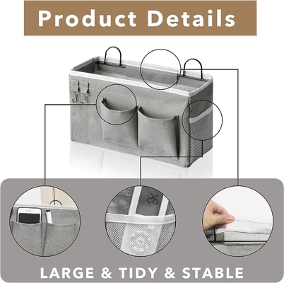2 PCS Hängende Körbe zur Organisation, Stoff Wandlagerkorb, Wandorganisator für Schrank, Küche, Schlafzimmer, Büro,