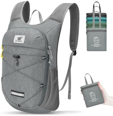 SKYSPER Klapprücksack für Wandern - 10L kleiner, leichter Tagesack Atemberaubende Reisetaschen für Männer Frauen