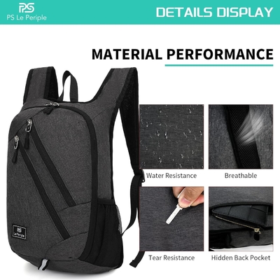 Kleiner Tagesack 15L Wander-Rucksack Klappbare Kleine Rucksack Leichtgewicht Packable Rucksack Reisetagesack für Frauen Männer, bl