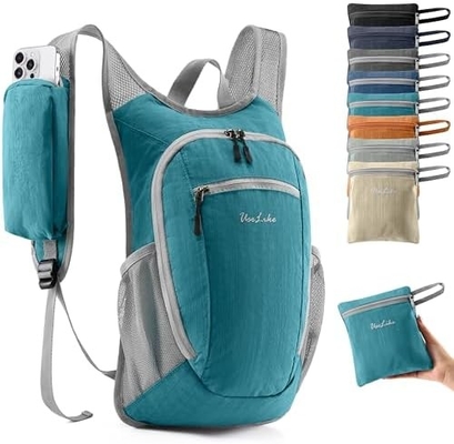 10L Kleiner Reisetasche Reisetasche Tagestasche Leichtgewicht Packable Rucksack für Frauen Männer ((Beige)