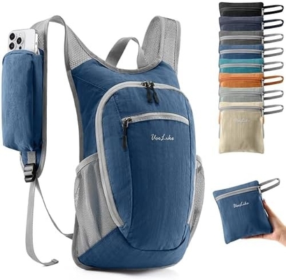 10L Kleiner Reisetasche Reisetasche Tagestasche Leichtgewicht Packable Rucksack für Frauen Männer ((Beige)