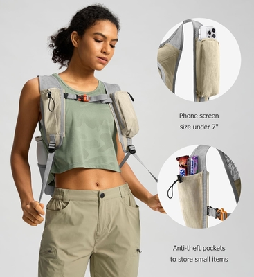 10L Kleiner Reisetasche Reisetasche Tagestasche Leichtgewicht Packable Rucksack für Frauen Männer ((Beige)