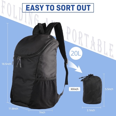HIKING-Rücksack, wasserdicht und verschleißfest LEICHTER Rücksack verpackbar,Auslandreise CAMPING DAYPACK