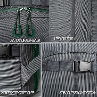 BICKER-Rücksack KLEINER Bergrad-Rücksack LEICHTER 6L-Tagesack - MTB-Radfahren, Wandern, Skifahren, Schneefehrradfahren, Snowboardfahren
