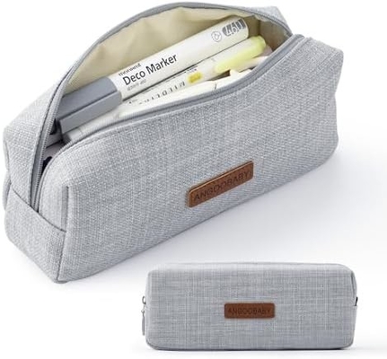 ANGOOBABY Kleiner Bleistiftkoffer Schüler Bleistift Tasche Münze Tasche Kosmetik Tasche Büro Schreibwaren Organisator für Jugendliche Schule