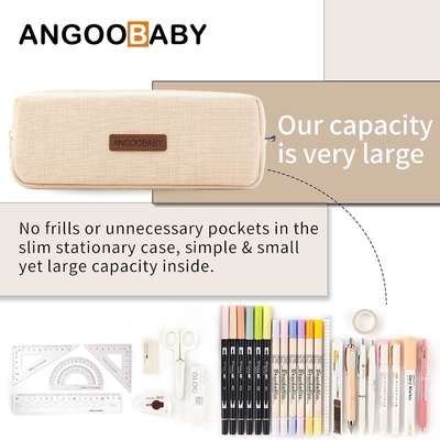 ANGOOBABY Kleiner Bleistiftkoffer Schüler Bleistift Tasche Münze Tasche Kosmetik Tasche Büro Schreibwaren Organisator für Jugendliche Schule