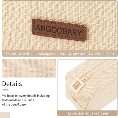 ANGOOBABY Kleiner Bleistiftkoffer Schüler Bleistift Tasche Münze Tasche Kosmetik Tasche Büro Schreibwaren Organisator für Jugendliche Schule