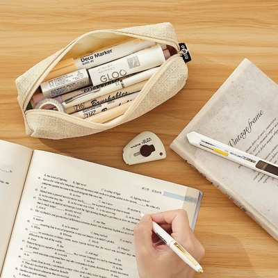 ANGOOBABY Kleiner Bleistiftkoffer Schüler Bleistift Tasche Münze Tasche Kosmetik Tasche Büro Schreibwaren Organisator für Jugendliche Schule