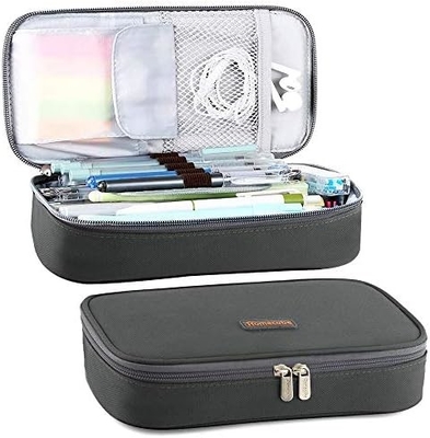Homecube Bleistiftkoffer Fassungsfähiger Bleistifthalter Box Make-up-Stifte Tasche Oxford Stoffbeutel Großes Aufbewahrungspapier