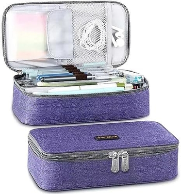 Homecube Bleistiftkoffer Fassungsfähiger Bleistifthalter Box Make-up-Stifte Tasche Oxford Stoffbeutel Großes Aufbewahrungspapier
