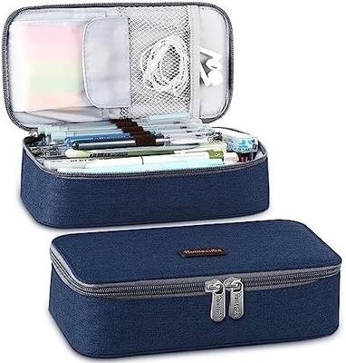 Homecube Bleistiftkoffer Fassungsfähiger Bleistifthalter Box Make-up-Stifte Tasche Oxford Stoffbeutel Großes Aufbewahrungspapier