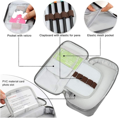 Homecube Bleistiftkoffer Fassungsfähiger Bleistifthalter Box Make-up-Stifte Tasche Oxford Stoffbeutel Großes Aufbewahrungspapier