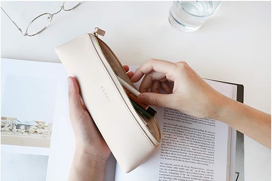 Doraking Bleistiftbeutel Stiftbeutel Kosmetik Make-up/ Schreibwaren Taschenbeutel Beutel/PU Leder Kleine Tasche Studenten Schreibwaren