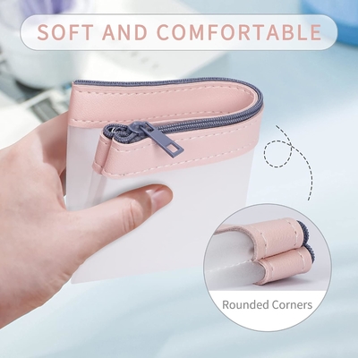 Classycoo Bleistiftkoffer 4 Packung Reißverschluss Bleistiftbeutel, Multifunktionaler Klar-Stift-Tasche Organisator Schreibwaren Lagertasche