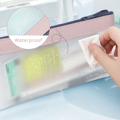 Classycoo Bleistiftkoffer 4 Packung Reißverschluss Bleistiftbeutel, Multifunktionaler Klar-Stift-Tasche Organisator Schreibwaren Lagertasche