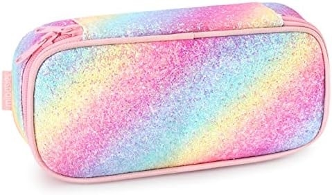 Kinderstift für Mädchen und Jungen Soft Rainbow Pen Box Tasche (Rainbow 1)