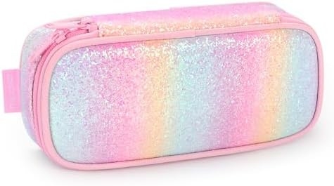 Kinderstift für Mädchen und Jungen Soft Rainbow Pen Box Tasche (Rainbow 1)
