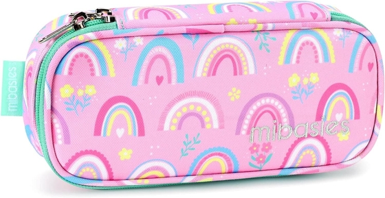 Kinderstift für Mädchen und Jungen Soft Rainbow Pen Box Tasche (Rainbow 1)