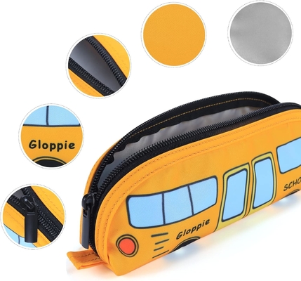 Gloppie Cute Bleistiftkoffer Kawaii Bleistiftbeutel Kleiner Bleistiftkoffer einfache Bleistifttaschen mit Reißverschluss