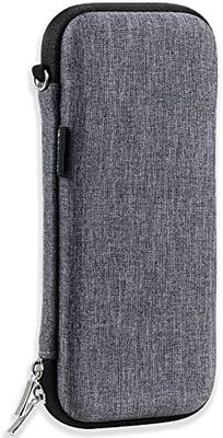 Idream365 Upgraded Hard Pencil Case Box für Erwachsene,Haltbarer Stift mit Reißverschluss schwarz