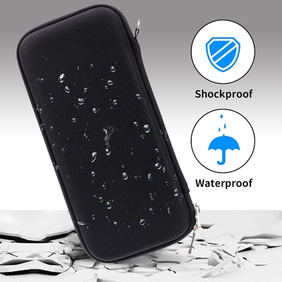 Idream365 Upgraded Hard Pencil Case Box für Erwachsene,Haltbarer Stift mit Reißverschluss schwarz