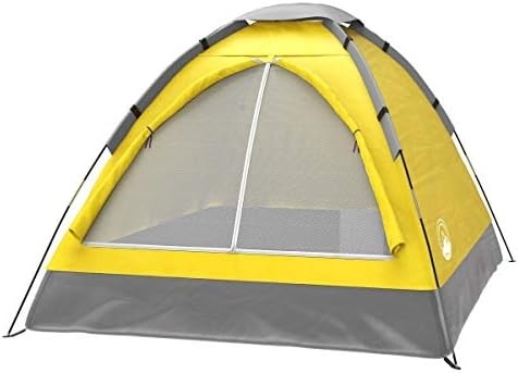 Zwei-Personen-Dome-Zelt ️ Einfache Einrichtung Schutzhütte mit Regenfliege und Handtasche für Camping, Strand, Rucksack, Wandern,