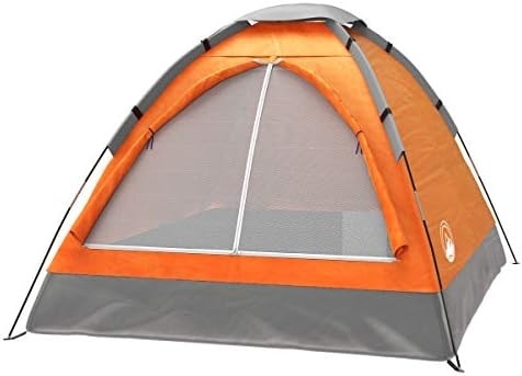 Zwei-Personen-Dome-Zelt ️ Einfache Einrichtung Schutzhütte mit Regenfliege und Handtasche für Camping, Strand, Rucksack, Wandern,
