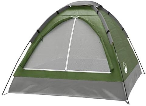 Zwei-Personen-Dome-Zelt ️ Einfache Einrichtung Schutzhütte mit Regenfliege und Handtasche für Camping, Strand, Rucksack, Wandern,