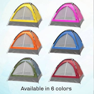 Zwei-Personen-Dome-Zelt ️ Einfache Einrichtung Schutzhütte mit Regenfliege und Handtasche für Camping, Strand, Rucksack, Wandern,